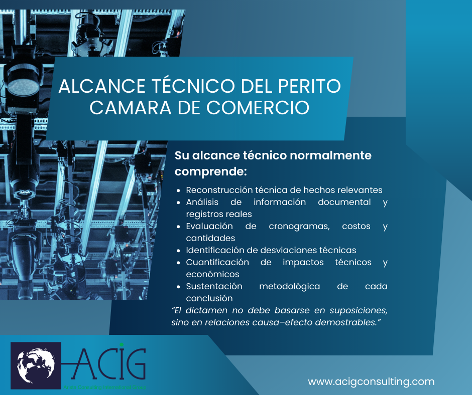 perito camara de comercio, perito, perito técnico, dictamen pericial