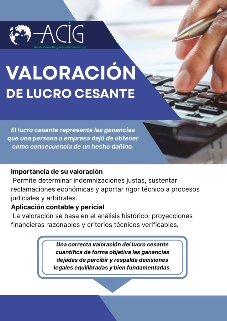 valoracion lucro cesante, lucro cesante, valoracion