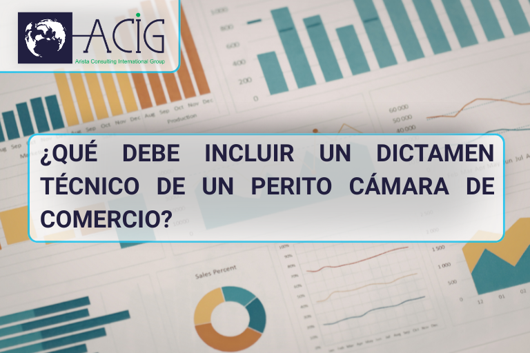 Un dictamen técnico sólido y profesional, elaborado por un perito camara de comercio, debe cumplir una estructura mínima que garantice claridad, trazabilidad y consistencia técnica en el análisis.