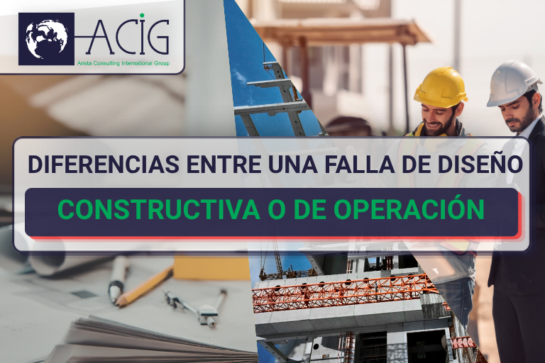 En proyectos de infraestructura una falla de diseño, constructiva o de operación pueden surgir repentinamente y es vital tipificar su origen.