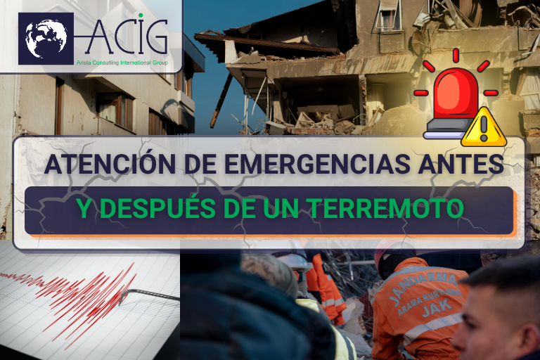 La atención de emergencias antes y después de un terremoto es de vital importancia teniendo en cuenta que este fenómeno natural puede ocurrir en cualquier momento y sin dar previo aviso.